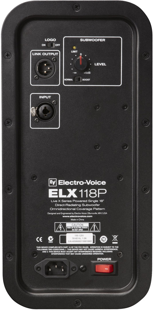 Активный сабвуфер ElectroVoice ELX118P