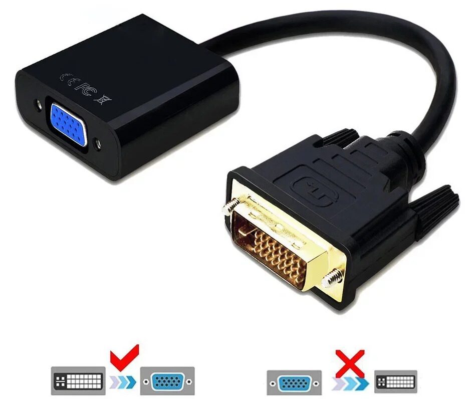 Кабель-переходник DVI(M) --> VGA(F) VCOM CG491