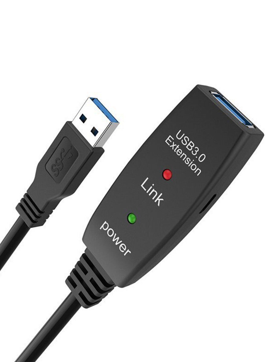 Кабель-адаптер USB3.0-repeater, удлинительный активный <Am-->Af> 5м iOpen (Aopen/Qust)<ACU827A-5M>