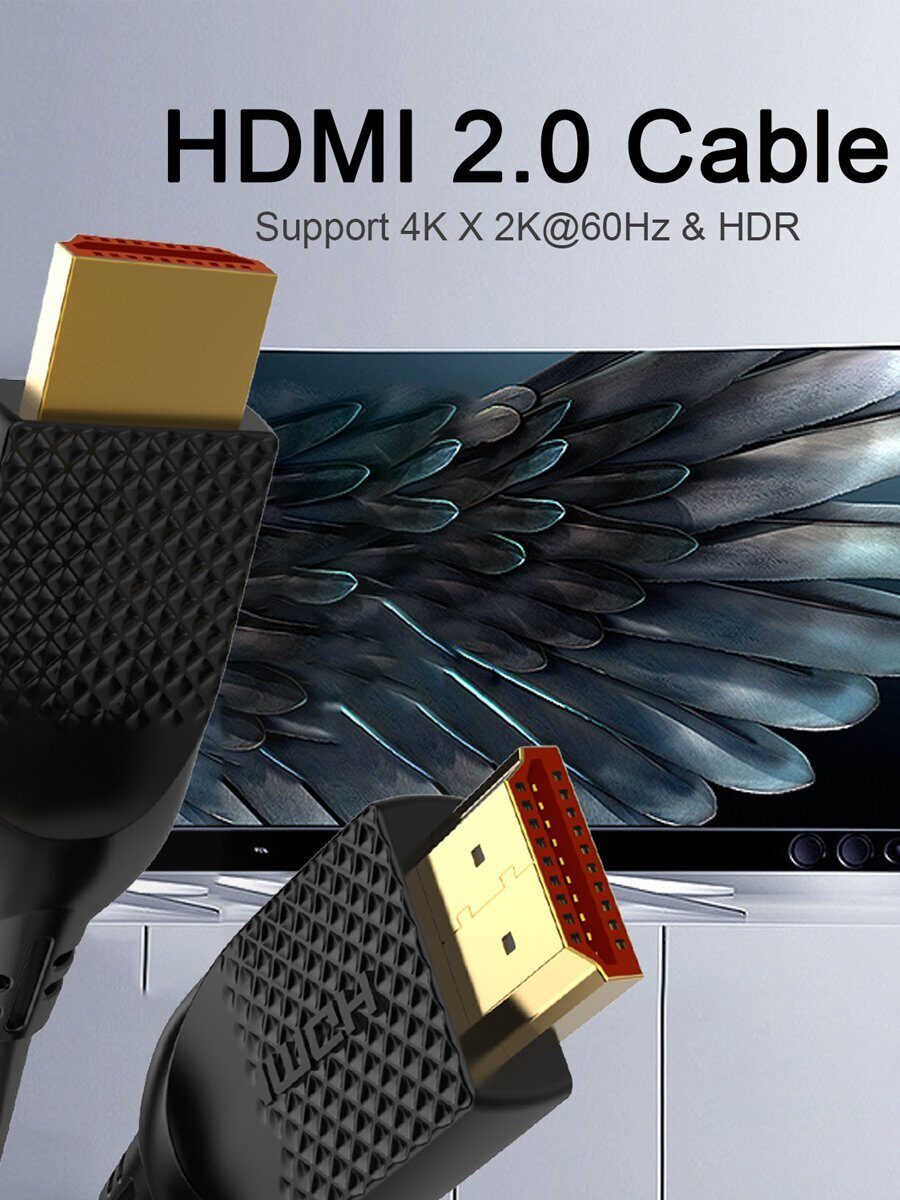 Кабель HDMI 19M/M ver 2.0, 5М,2 фильтра, iOpen (Aopen/Qust) <ACG517D-5M>
