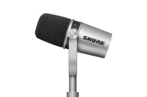 Динамический микрофон для подкастов с разъемами XLR/USB SHURE MV7-K