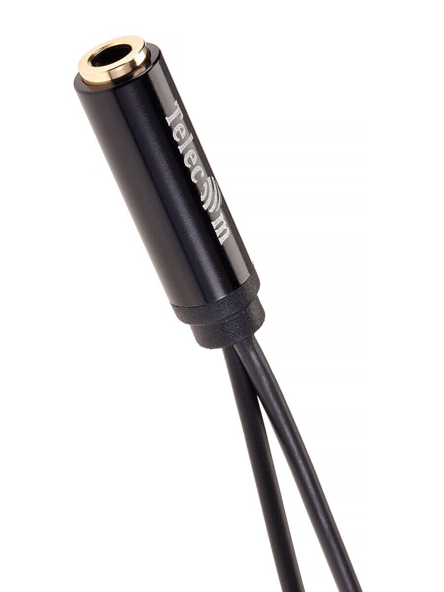 Кабель-адаптер  2*3.5ST(M)/3.5 ST(F), 0.2м, Telecom PRO <TAV205M-0.2M>