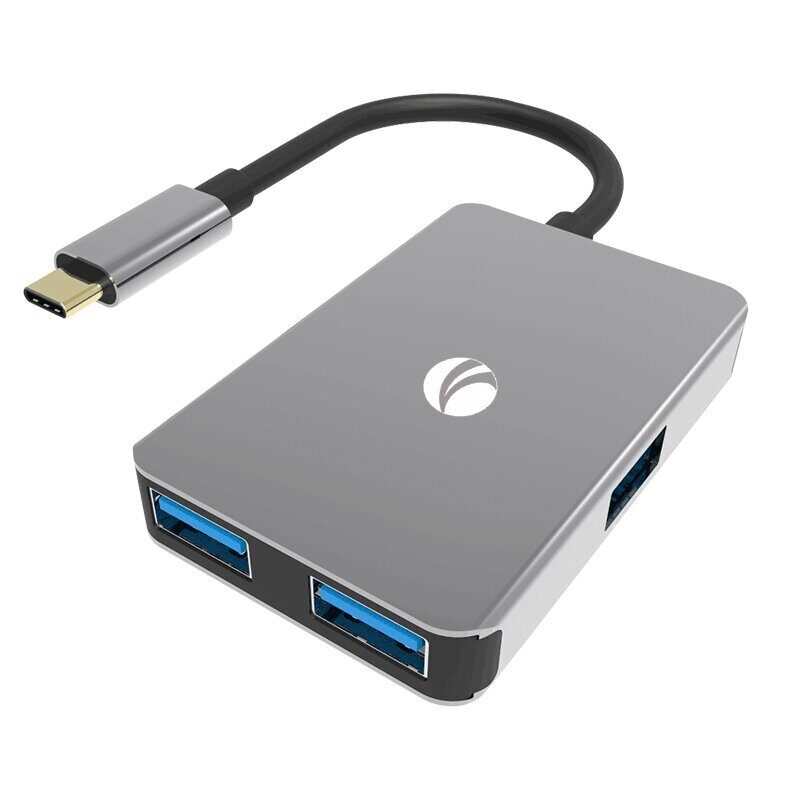 Кабель-концентратор USB 3.1 Type-Cm to 4 port USB3.0(f)  Aluminum Shell VCOM <DH310B>