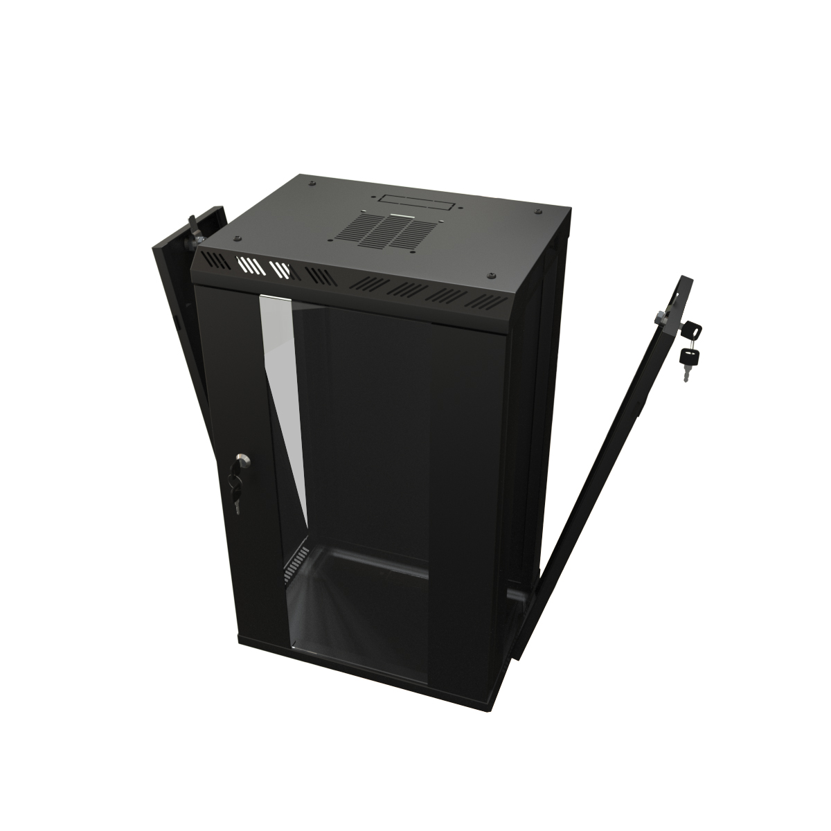 Настенный шкаф 10", 6U Hyperline TDB-6U-GP-RAL9004