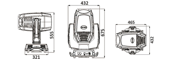 Вращающаяся голова SPOT LiteLees LE-Spot 330 Pro