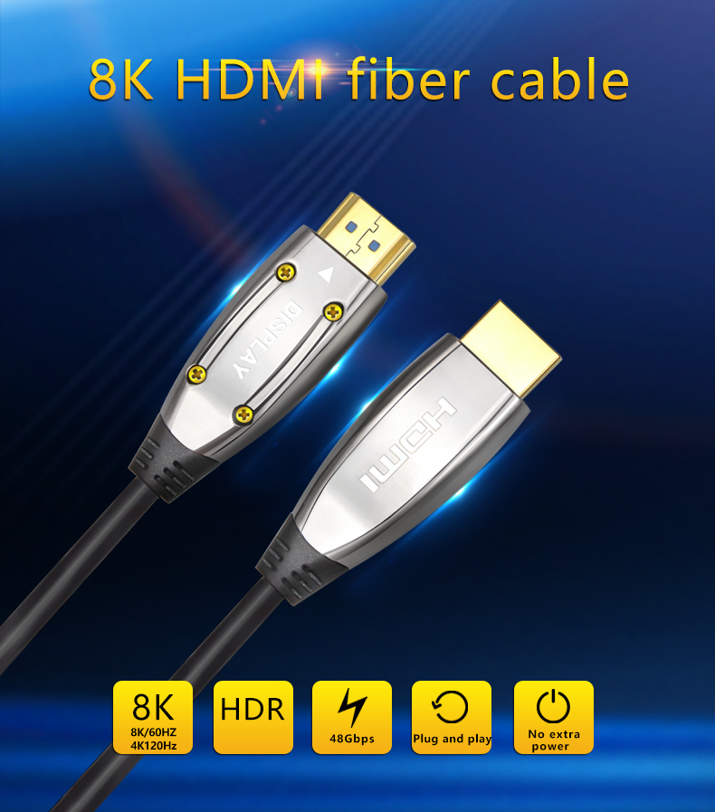 Активный оптический кабель HDMI 19M/M,ver. 2.1, 8K@60 Hz 30m  Telecom <TCG2120-30M>