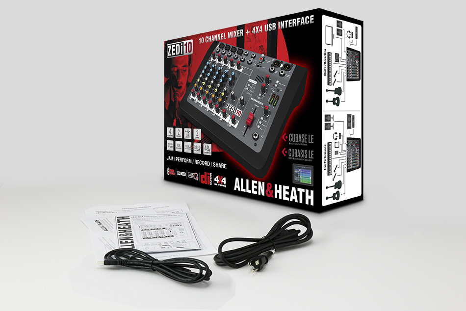 Гибридный компактный аналогово-цифровой микшерный пульт Allen&Heath ZEDi-10