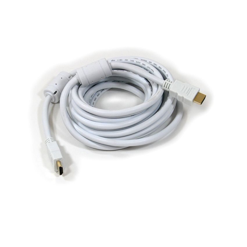 Кабель HDMI 19M/M ver 2.0, 5М, 2 фильтра, белый  iOpen (Aopen/Qust) <ACG711DW-5M>