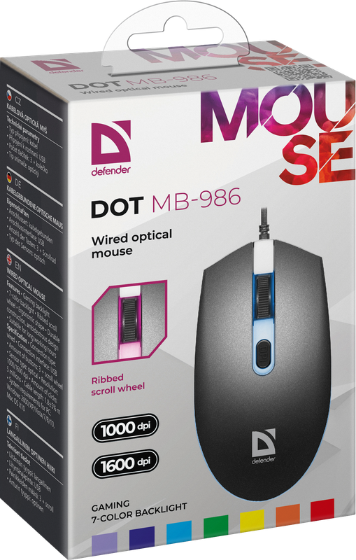 Проводная оптическая мышь Dot