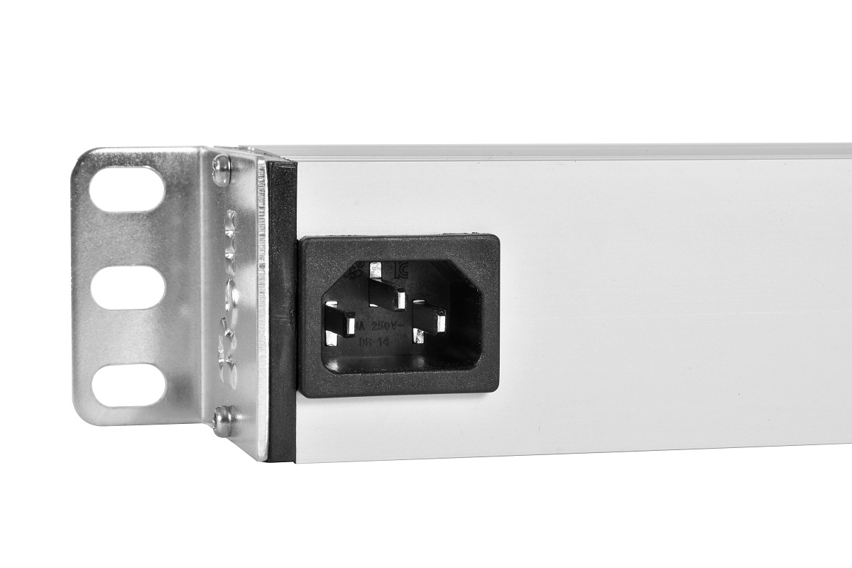 Блок розеток Rem-10 без шнура с инд., 4 Sсhuko, вход IEC 60320 C14, 10A, алюм.;