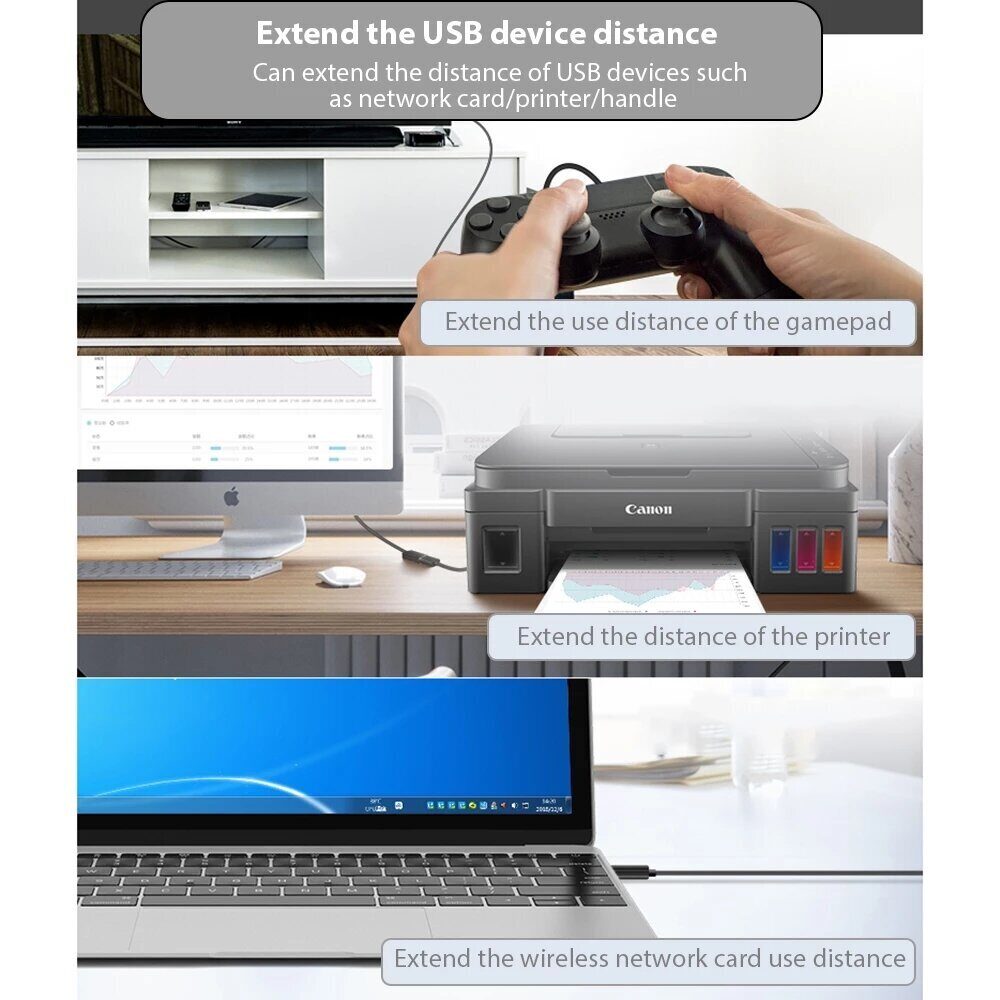 Кабель удлинительный USB3.0 Am-Af 0.5m Telecom черный (TUS708-3M)