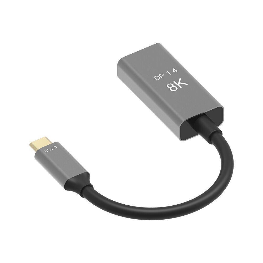 Адаптер USB Type-Cm---->DP(f) 1.4v, 8K@ 60Hz, Alum  Shell,VCOM <CU480M>