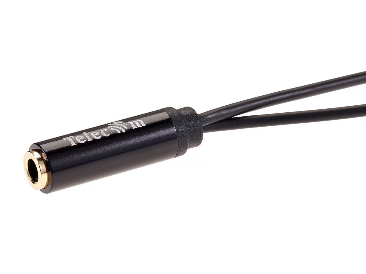 Кабель-адаптер  2*3.5ST(M)/3.5 ST(F), 0.2м, Telecom PRO <TAV205M-0.2M>