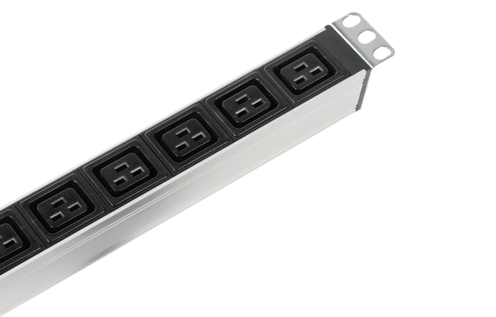 Вертикальный блок розеток Rem-16 с выкл., 14 IEC 60320 C13, 10 C19, вход C20 16A, алюм., 33-48U