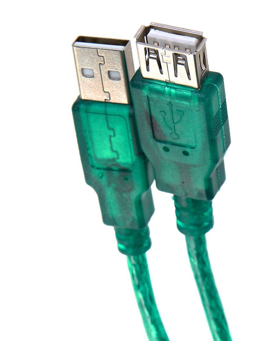 Кабель удлинительный USB2.0 AM/AF1.8m прозрачная изоляция Aopen/Qust (ACU202-1.8MTG)