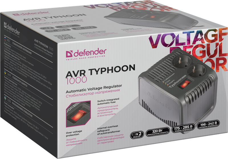 Стабилизатор напряжения Defender AVR Typhoon 1000