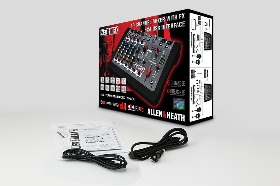 Гибридный компактный аналогово-цифровой микшерный пульт Allen&Heath ZEDi-10FX