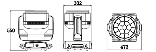 Вращающаяся голова Wash Big-Eye L4019