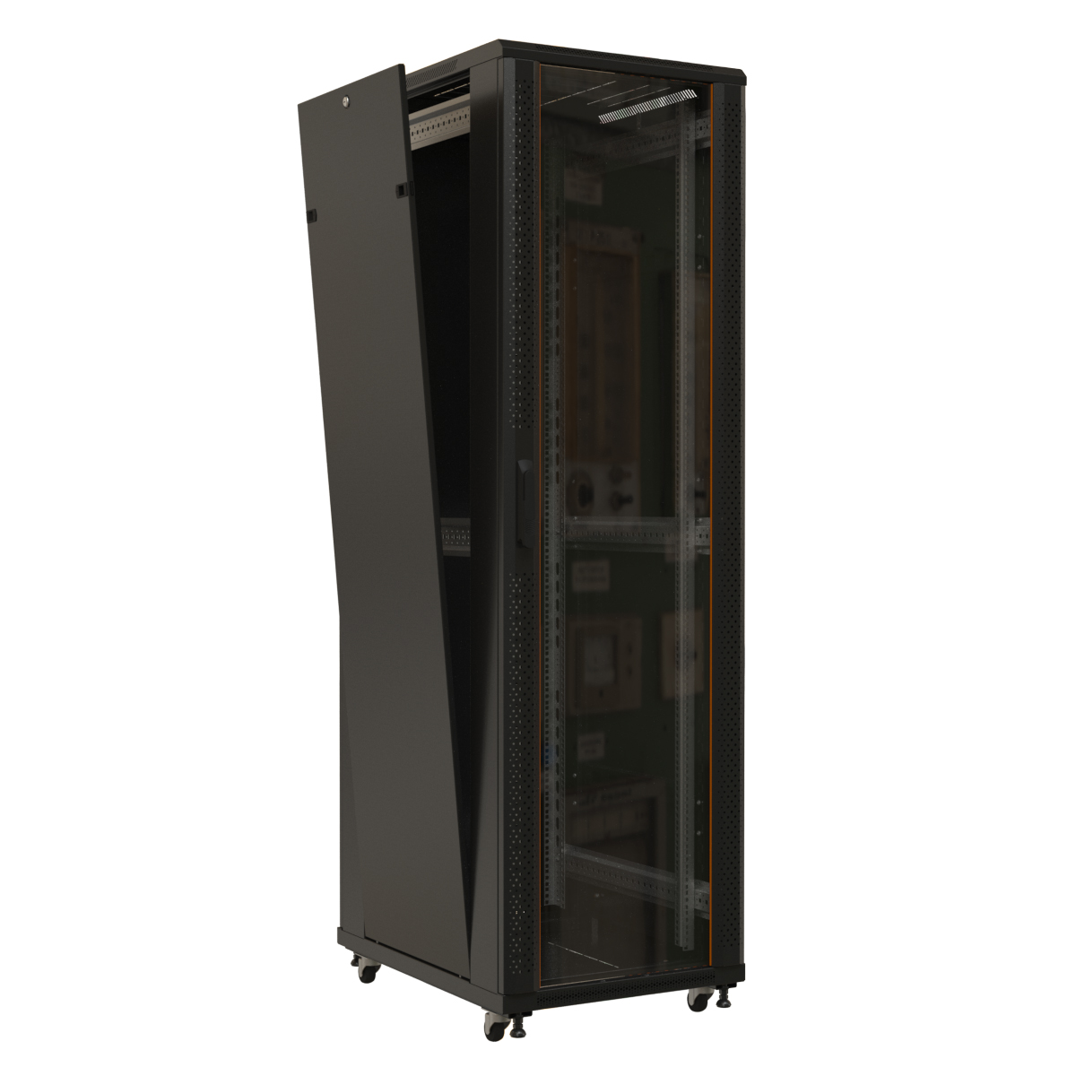 Шкаф напольный 19", 22U Hyperline TTB-2266-AS-RAL9004