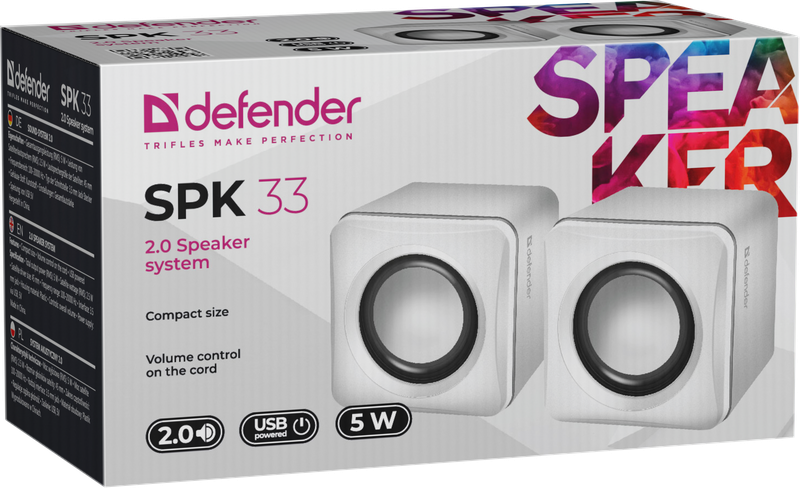 Акустическая 2.0 система SPK 33 белый