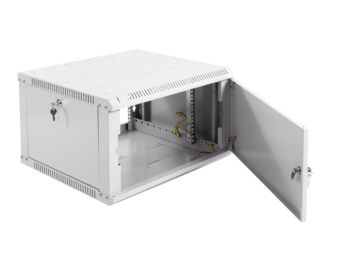 Шкаф телекоммуникационный настенный разборный ЭКОНОМ 6U (600 × 350) дверь металл