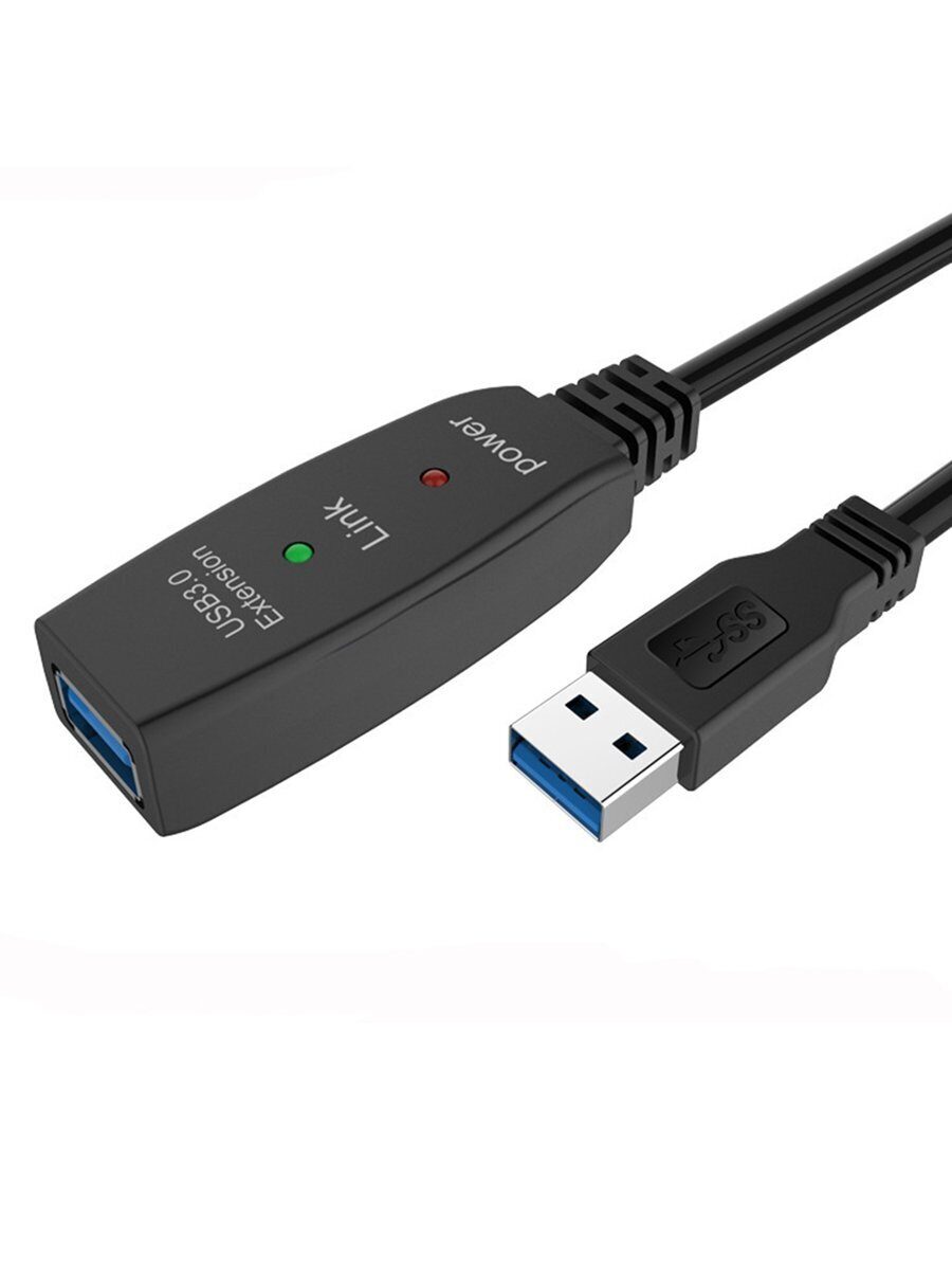 Кабель-адаптер USB3.0-repeater, удлинительный активный <Am-->Af> 5м iOpen (Aopen/Qust)<ACU827A-5M>
