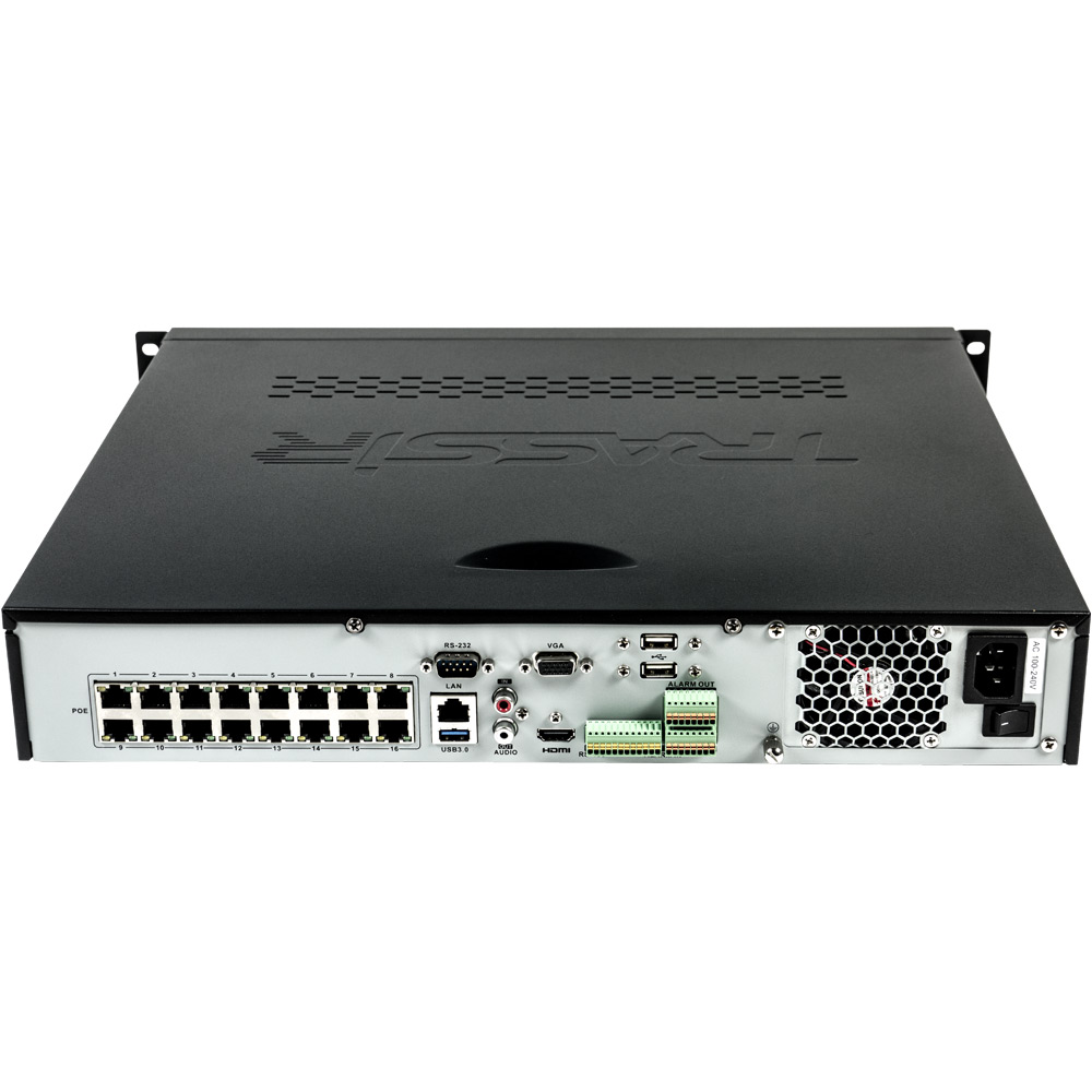 IP-регистратор с 16 PoE портами для IP-камер ActiveCam и HikVision – TRASSIR DuoStation AF 16-16P