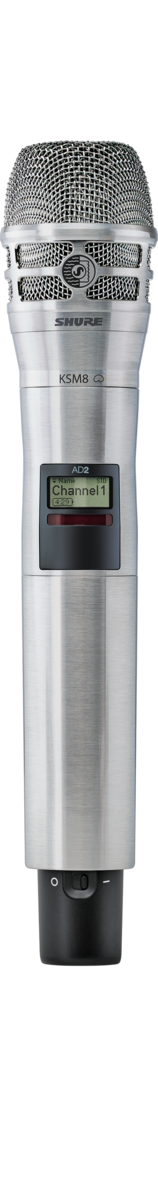 Цифровой ручной передатчик с капсюлем SHURE KSM8 Dualdyne AD2/KSM8