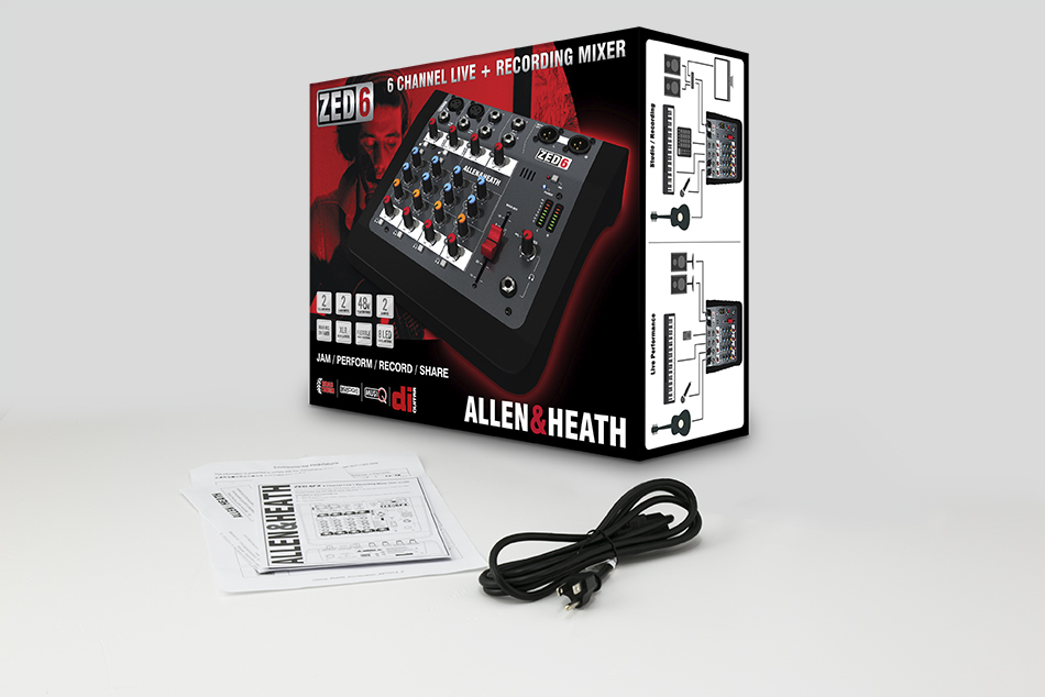 Аналоговый компактный микшерный пульт Allen&Heath ZED-6