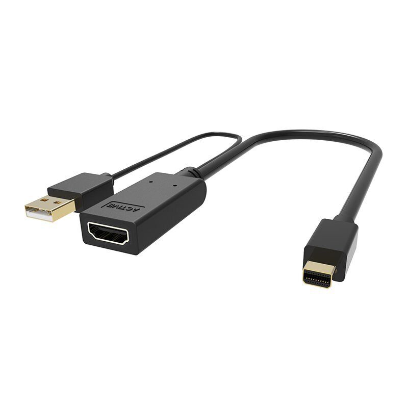 Кабель-переходник HDMI(F) +USB---> miniDP(M) 0.15m  4K*30Hz VCOM<CG497-0.15>