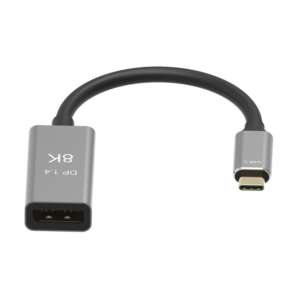 Адаптер USB Type-Cm---->DP(f) 1.4v, 8K@ 60Hz, Alum  Shell,VCOM <CU480M>