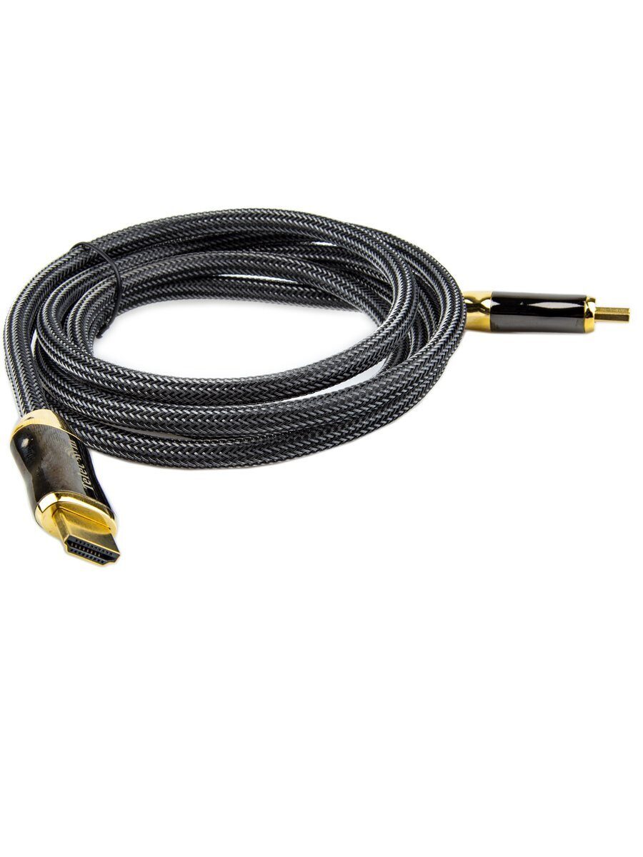 Кабель HDMI 19M/M,ver. 2.1, 8K@60 Hz 2m метал разъемы, нейлоновая оплетка Telecom <TCG300-2M>