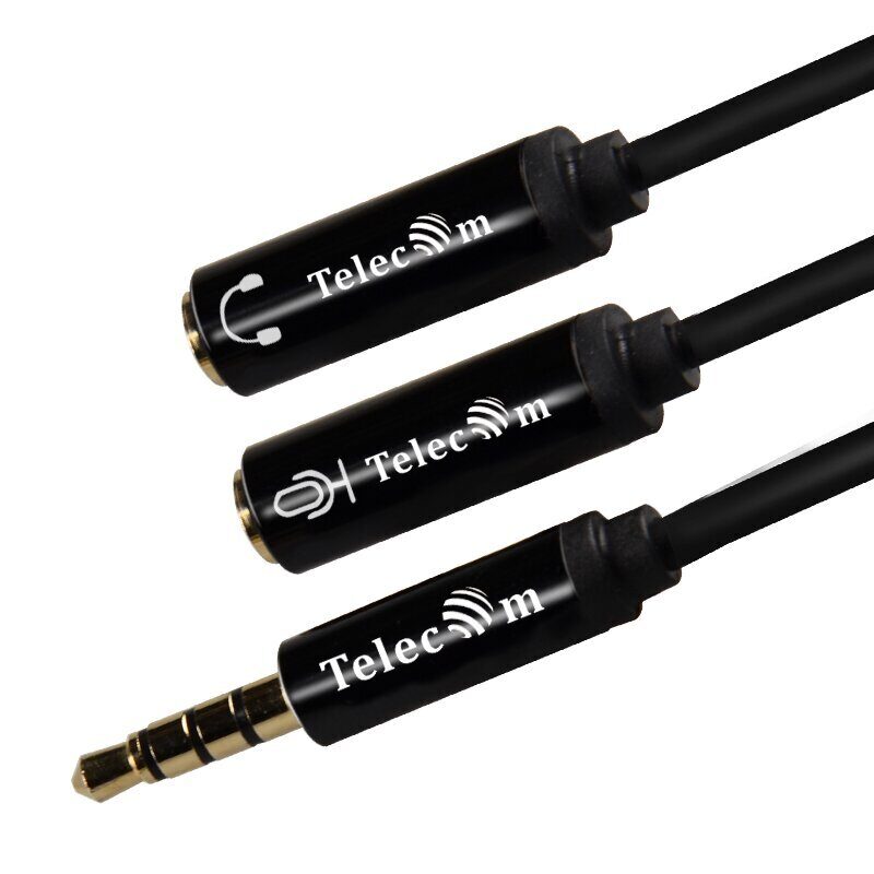 Кабель-адаптер  3.5ST(M)/2*3.5 ST(F), 0.2м, Telecom PRO <TAV204M-0.2M>