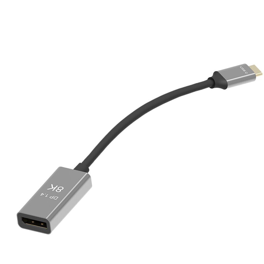 Адаптер USB Type-Cm---->DP(f) 1.4v, 8K@ 60Hz, Alum  Shell,VCOM <CU480M>