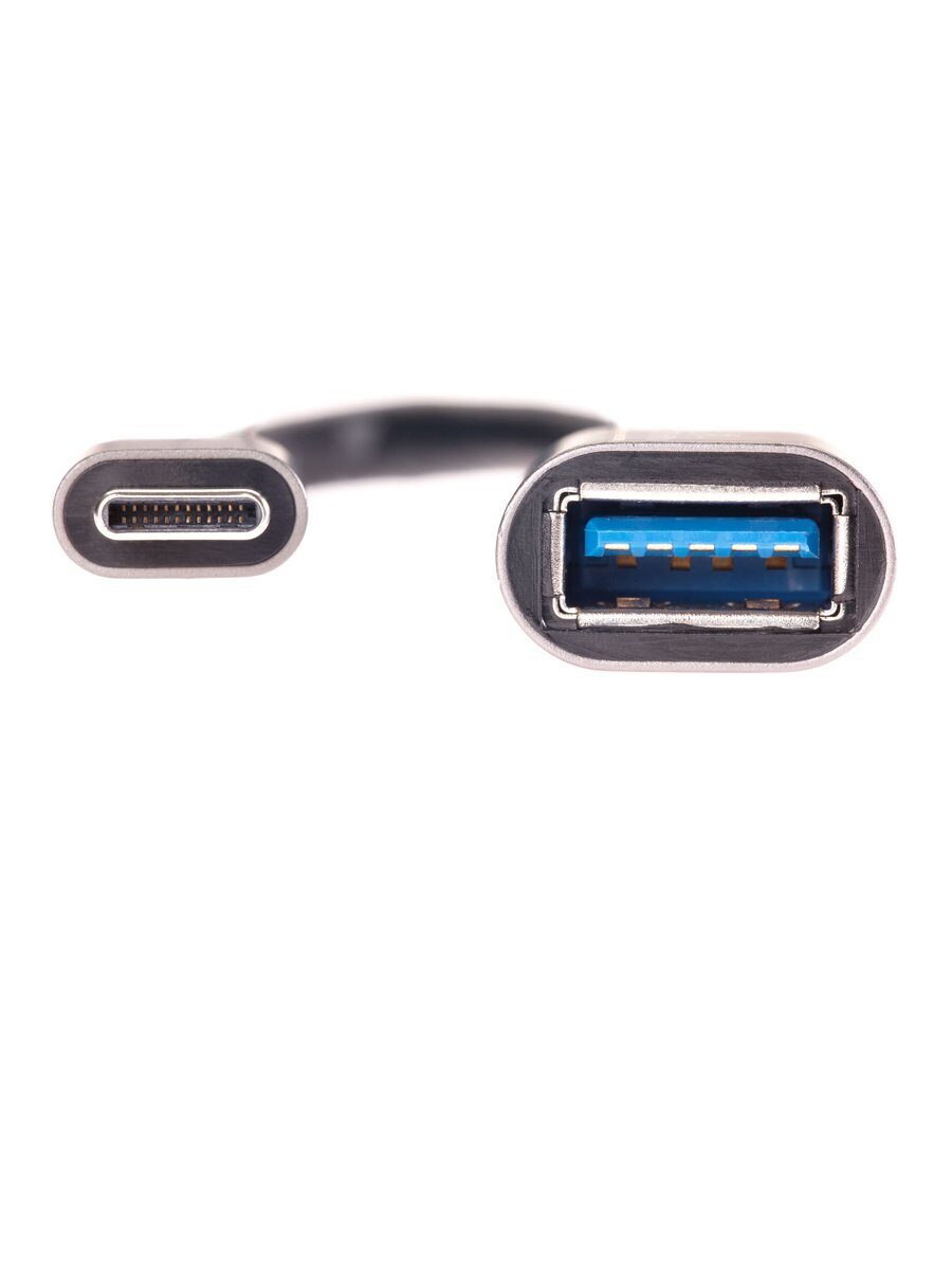 Кабель-адаптер  Type-Cm --> USB 3.0 Af , OTG, 1,5A , 5,0Gbps , Alum grey 0,2m Telecom (TC409M)