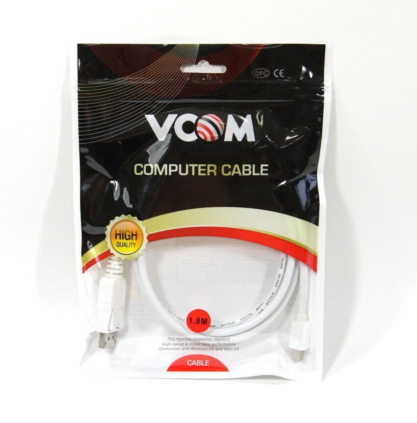 Кабель-переходник Mini DisplayPort M -> Display Port M  4K*60 Hz 1,8м VCOM [CG681-1.8M]