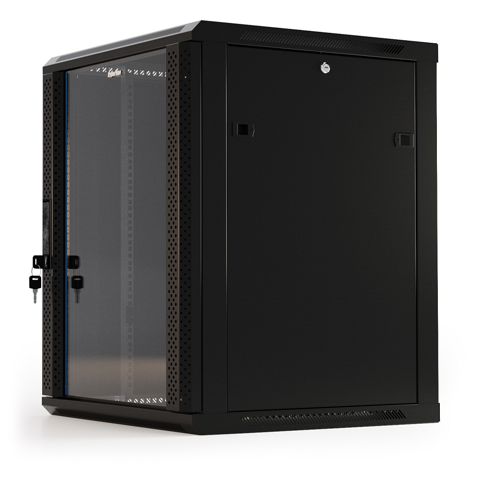 Шкаф настенный 19", 22U Hyperline TWB-2266-GP-RAL9004