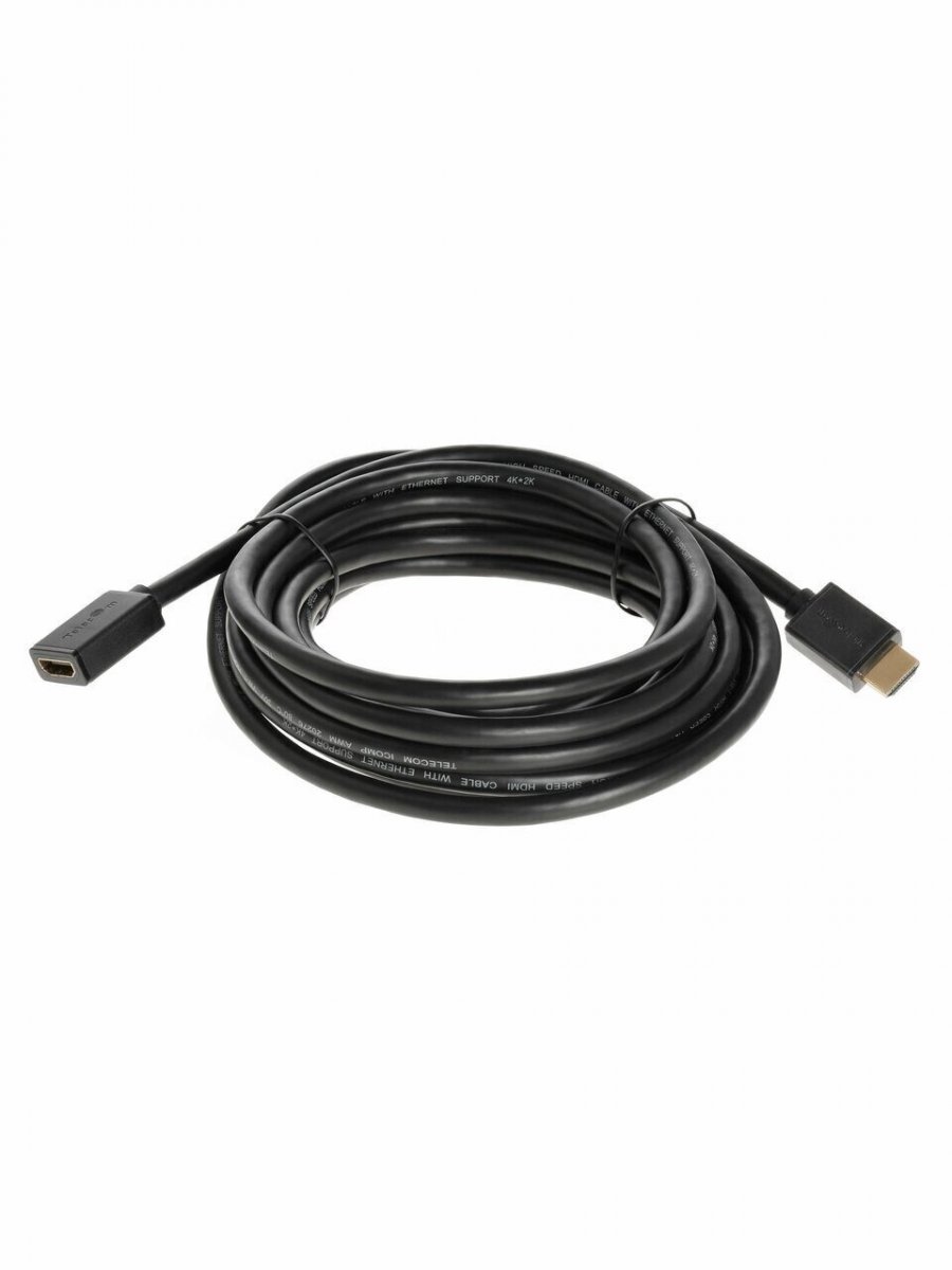 Кабель удлинительный  HDMI-19M---HDMI-19F ver 2.0, 5m, Telecom TCG235MF-5M