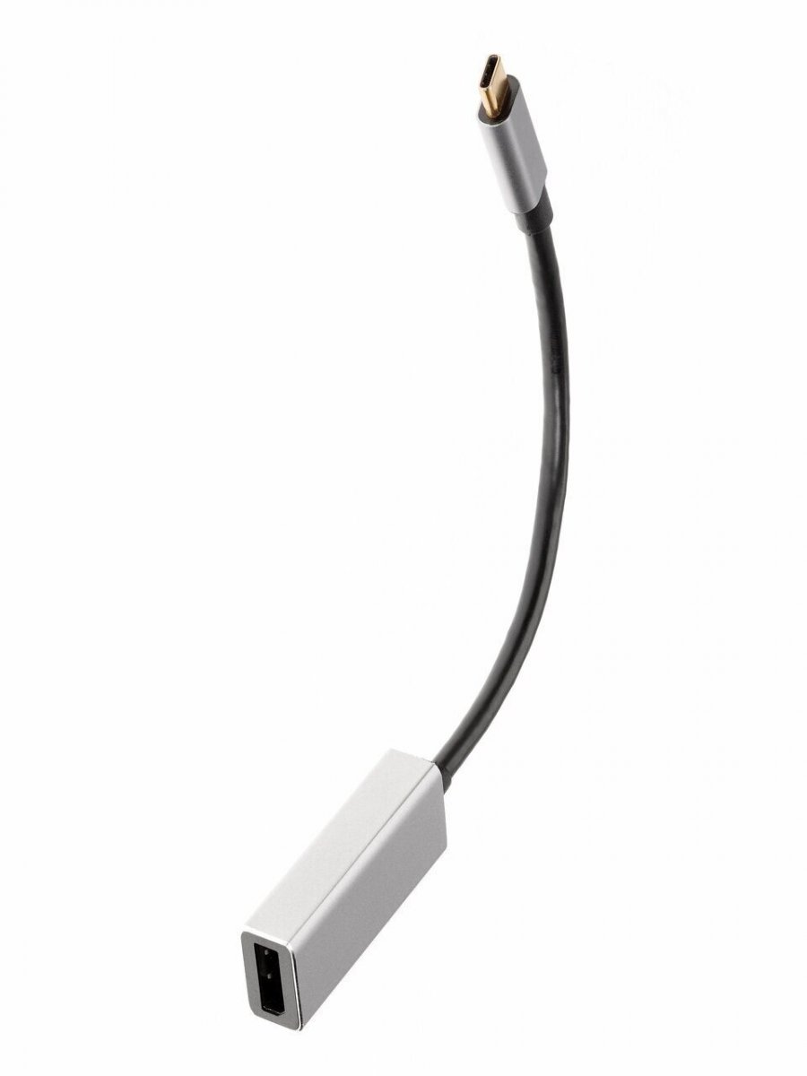 Aдаптер USB 3.1 Type-Cm --> DP(f) 4K@60Hz, Alum Shell, iOpen (Aopen/Qust) <ACU422MB>