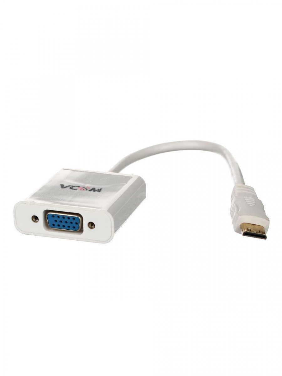 Кабель переходник VCOM Mini HDMI M to VGA F 0.15m W (CG592)