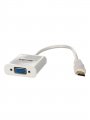 Кабель переходник VCOM Mini HDMI M to VGA F 0.15m W (CG592)