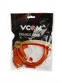 Кабель компьютер-розетка 220V (EURO) 3G0,75mm2 VCOM {CE021-O}, оранжевый