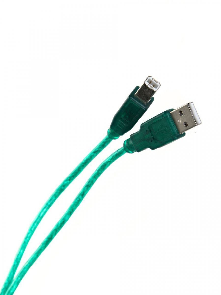 Кабель соединительный Aopen USB2.0 AM/BM 3m прозрачная изоляция (ACU201-3MTG)