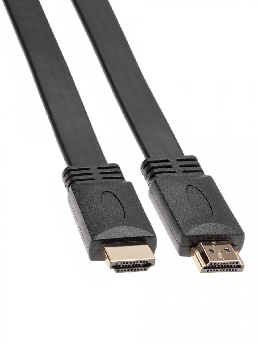 Кабель HDMI 19M/M ,плоский,ver. 2.0, 4K@60 Hz 1m VCOM <CG522F-1M>