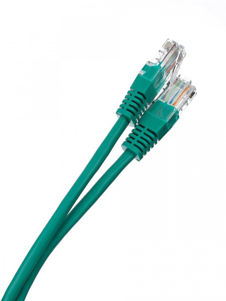 Патчкорд литой iOpen (Aopen/Qust) UTP кат.5е 1м зеленый <ANP511_1M_G>