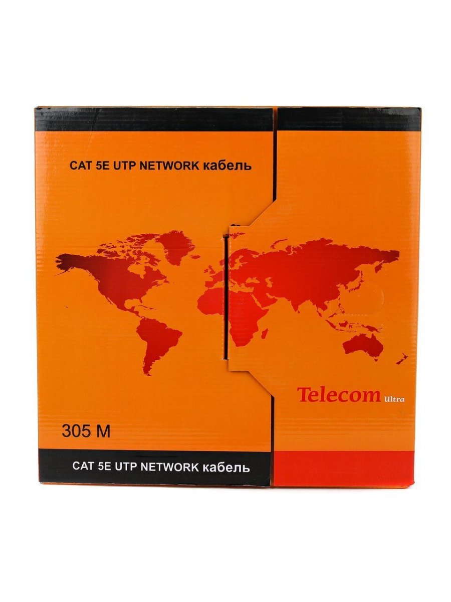 Кабель "Telecom Ultra" Base UTP 4 пары кат.5е медь (бухта 305м/1000FT) p/n: CU545