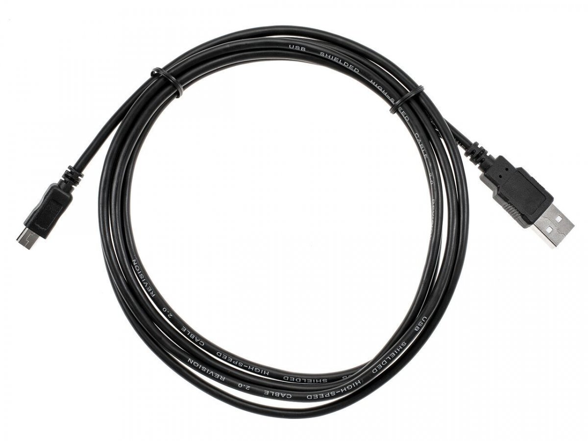 Кабель USB 2.0 A-->mini-B 5P (1.8 м) черный, Telecom<TC6911BK-1.8M>