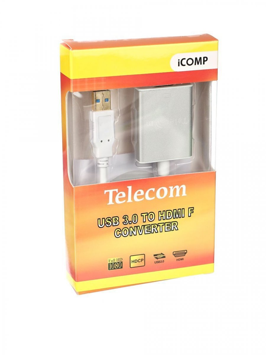 Адаптер USB 3.0 Am to HDMI(f) Telecom <TA700>