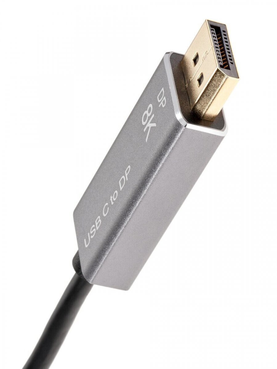 Кабель-адаптер USB Type-Cm --> DP1.4v (m) 8K@60Hz, 1.8m , Alum Shell,VCOM <CU480MC-1.8M>