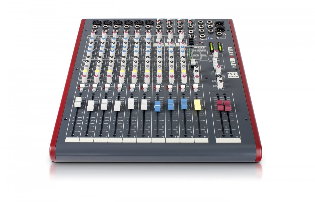 Универсальный аналоговый микшерный пульт для живого звука и записи Allen&Heath ZED-12FX